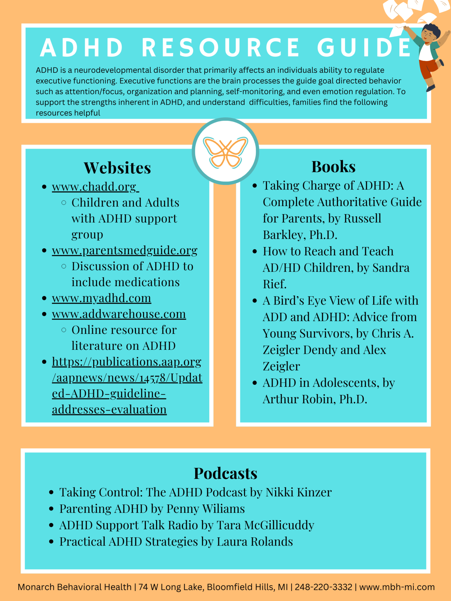 ADHD Resource Guide Monarch Behavioral Health PLLC